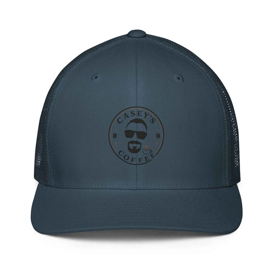 Mesh Back Trucker Cap, Caseys Coffee Casual Streetwear Hat